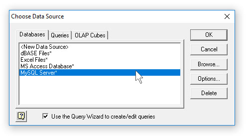 Excel Select SQL Database