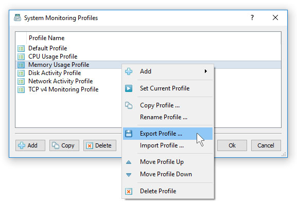 SysGauge System Monitor Export Profile