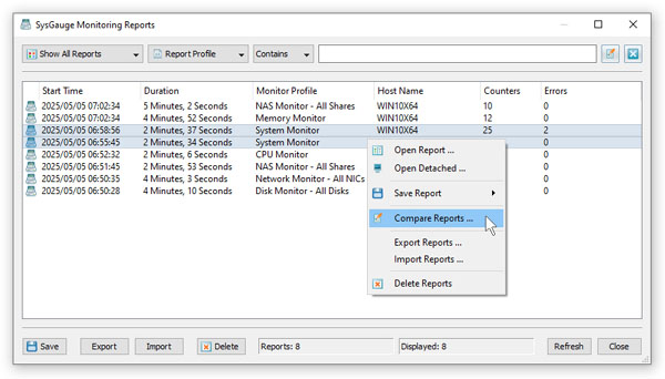 SysGauge Server Reports