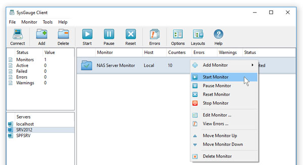 SysGauge Server Start Monitor