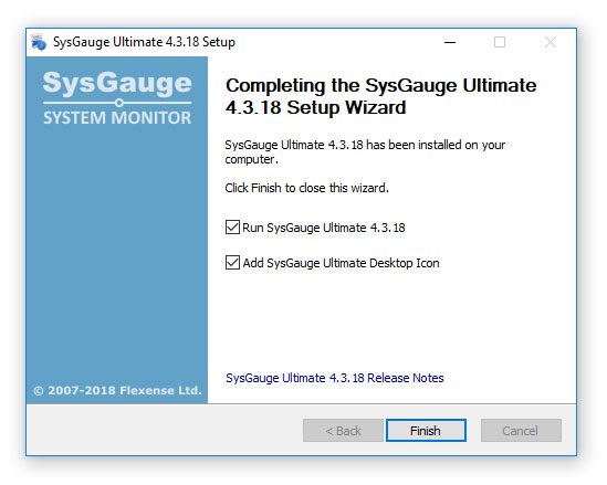 SysGauge System Monitor Setup Completed
