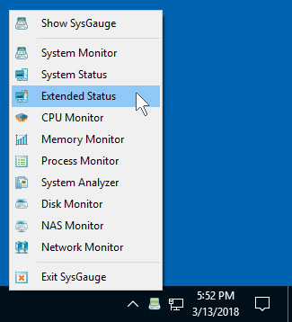 SysGauge System Tray Icon